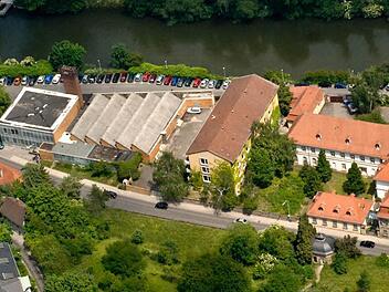 Links im Bild der Kunstraum Kesselhaus zwischen Unterer Sandstraße und Leinritt - ideal auch für auswärtige Besucher zu erreichen.  Foto: Archiv Ronald Rinklef