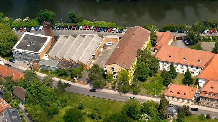 Links im Bild der Kunstraum Kesselhaus zwischen Unterer Sandstraße und Leinritt - ideal auch für auswärtige Besucher zu erreichen.  Foto: Archiv Ronald Rinklef