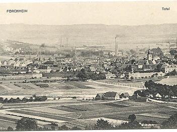 Das industrialisierte Forchheim auf einer Ansichtskarte nach 1900Repros: Franze