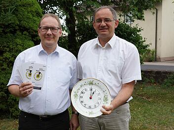 Die Pfarrer Thomas Eschenbacher und Robert Augustin stellen eine neue, ökumenische Initiative vor. Foto: Arkadius Guzy