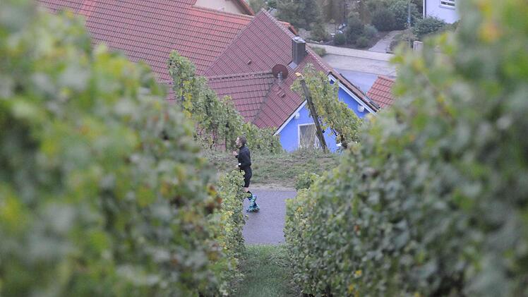 Unterwegs in den Weinbergen.