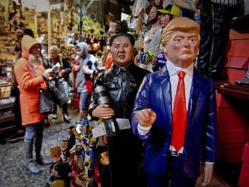Krippenspiel mit Trump und Kim Jong Un
