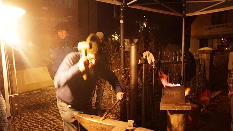 Alfons Schubert gibt den Pettstadter Schmied.Foto: Joseph Beck
