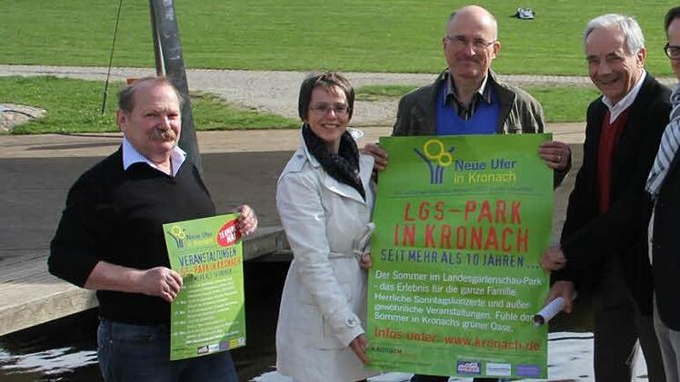 Reinhard Wich, Kerstin Löw, Wolfgang Günther, Rainer Kober und Rolf Hering freuen sich auf die kommenden Veranstaltungen. Foto: Löffler