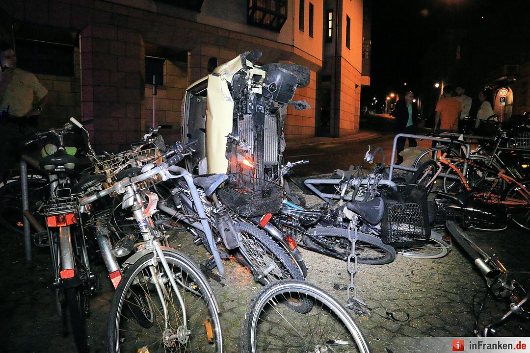 Pizzabote rast in Fahrräder