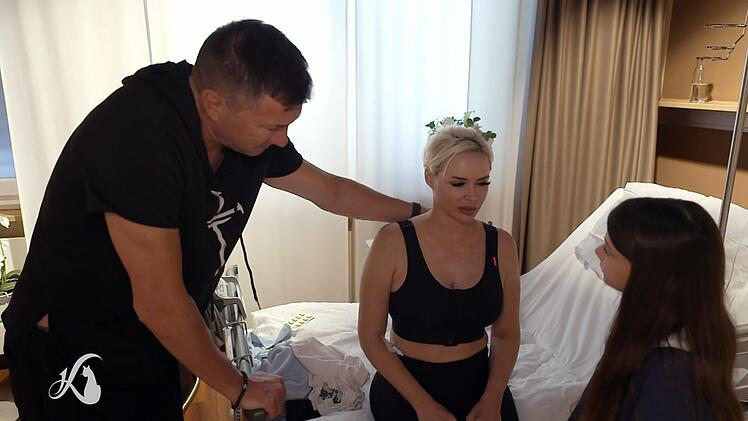 Nach dem Eingriff kümmern sich Ehemann Lucas Cordalis und Tochter Sophia um Daniela Katzenberger.