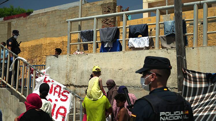 Migranten in Ceuta