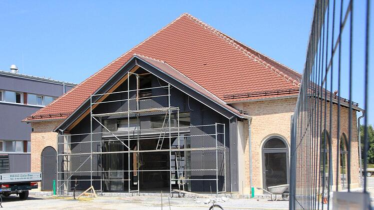 Die Baustelle des alten Heizhauses in Höchstadt Foto: Christian Bauriedel