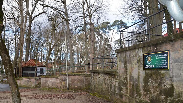 Blick vom Ansbacher-Tor-Keller auf den Rockkeller (im Hintergrund)  Foto: Bernhard Panzer