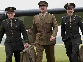 So stellt sich Hollywood echte Helden vor: Matt Damon, Bill Murray, George Clooney (von links) in "The Monuments Men". Foto: Twentieth Century Fox