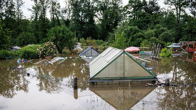 Hochwasser in Bayern - Günzburg