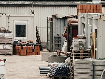 Firmengelände einer mittelständischen Baufirma