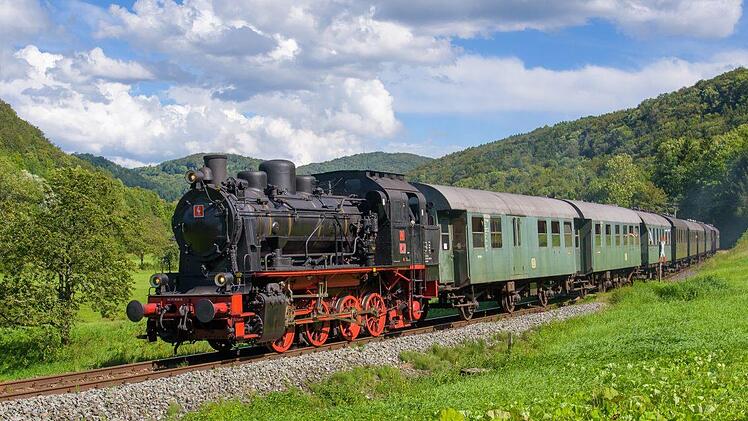 Die Dampfbahn im Wiesenttal  Foto: Florian Fraaß