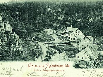 In der Schüttersmühle bei Pottenstein wurde 1901 der Fränkische-Schweiz-Verein gegründet. Repro: Reinhard Löwisch
