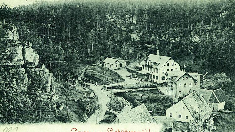In der Schüttersmühle bei Pottenstein wurde 1901 der Fränkische-Schweiz-Verein gegründet. Repro: Reinhard Löwisch