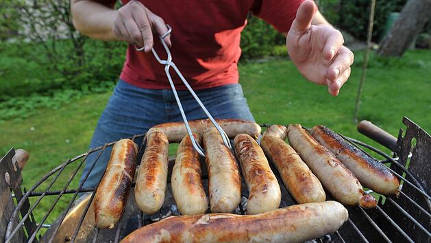 F&uuml;r viele Deutsche die Kombination des diesj&auml;hrigen Sommers: Grillen und Fu&szlig;ball-Weltmeisterschaft schauen. Foto: Hendrik Schmidt/dpa-Zentralbild/dpa
