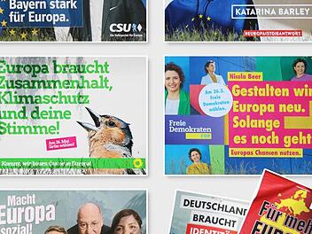 Die Wahlplakate der Parteien im Landkreis werden ab heute langsam verschwinden. Fotos: Alexander Hartmann