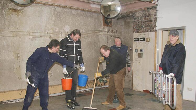 Februar 2010: Die Räume werden hergerichtet. Foto: Archiv