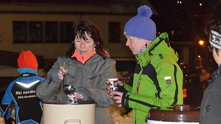 Nachtskisprint beim WSV Oberweißenbrunn. Foto: Jürgen Schmitt