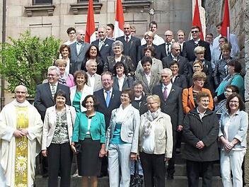 Diese Jubilare haben vor 50 Jahren ihre Erstkommunion gefeiert. Foto: Manfred Welker
