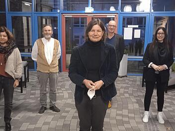 Treffen des AöL-Vorstands mit der Parlamentarischen Staatssekretärin für Ernährung und Landwirtschaft, Manuela Rottmann (von links): Anne Mutter, Alexander Beck, Manuela Rottmann, Jürgen Hansen und Liane Maxion. Foto: Anne Baumann.
