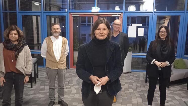 Treffen des AöL-Vorstands mit der Parlamentarischen Staatssekretärin für Ernährung und Landwirtschaft, Manuela Rottmann (von links): Anne Mutter, Alexander Beck, Manuela Rottmann, Jürgen Hansen und Liane Maxion. Foto: Anne Baumann.
