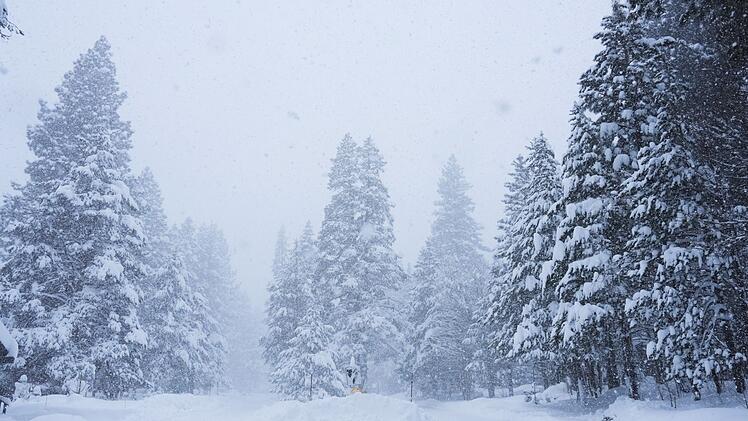Schnee in Kalifornien
