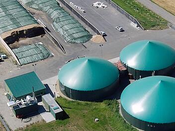 Nach dem Vorbild der Biogasanlage in Bad Königshofen könnte neben der Eberner Kläranlage ein ähnliches Projekt entstehen. Foto: Agrokraft