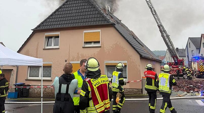 Dachstuhlbrand in Volkach