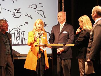 Runde 1 diskutierte über die Potenziale von Gründerzentren (von links): Jürgen Enninger, Andrea Glaser, Jörg Lennardt, Andrea Niedzela-Schmutte und Christoph Pfaff.  Fotos: Ulrike Nauer