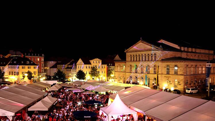 Lasershow beim Coburger SchlossplatzfestFoto: Timo Geldner
