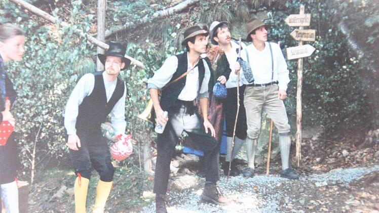 Auch heuer findet das Legendenspiel statt. Das Bild entstand 1995. Damals führte ebenfalls Wolfgang Eidloth Regie. Repro: Friedwald Schedel