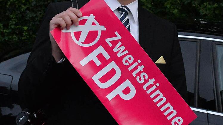 Tapferer Zweitstimmen-Werber am Wegesrand: Jens-Uwe Peter (FDP)