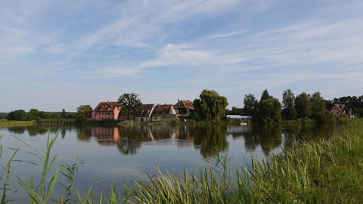 Der Aischgrund und seine typische Weiherlandschaft bieten viele idyllische Anblicke. Foto: Pauline Lindner