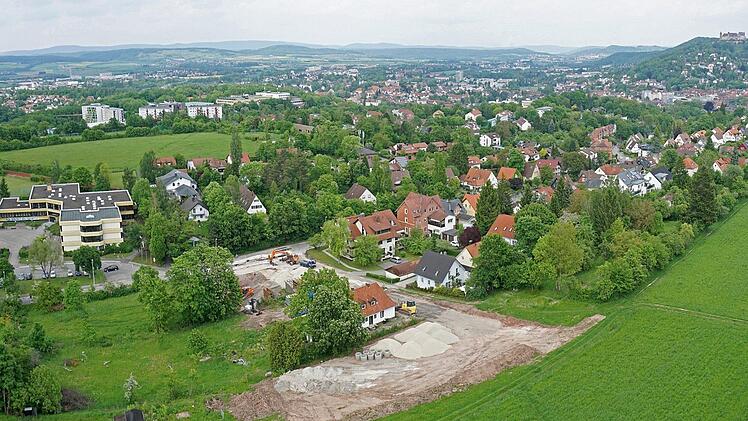 Blick aus der Luft auf das  Baugebiet "Westlich der Pommernstraße zwischen Judenberg und Himmelsacker" in Coburg.Foto: Archiv/Volkmar Franke/www.hochbild-design.de