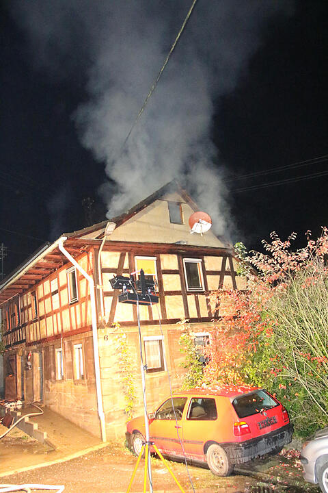 Großeinsatz in Autenhausen: 12 Feuerwehrmänner verletzt
