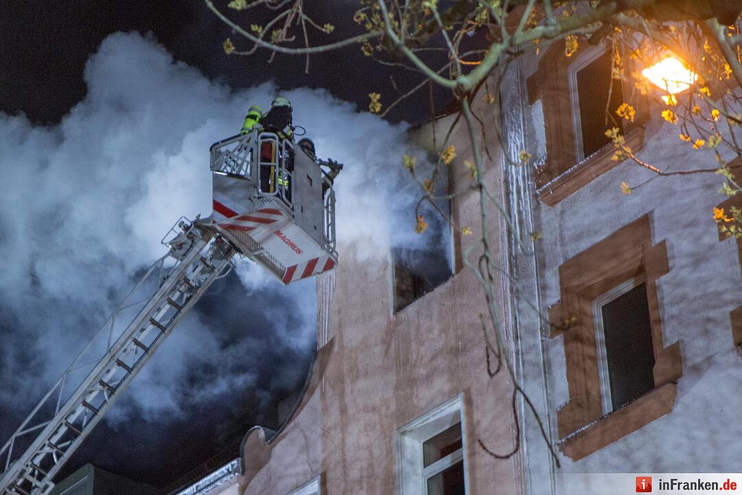 Wohnungsbrand in der Nürnberger Suedstadt mit zwei Verletzten