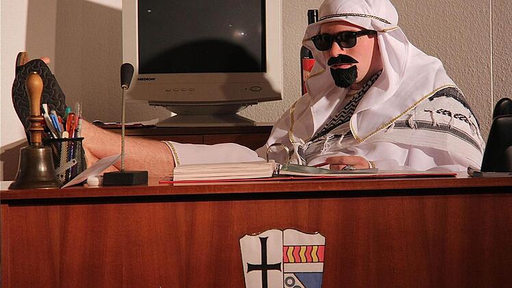 Marius Reith überzeugte in seiner Rolle als falscher Scheich.