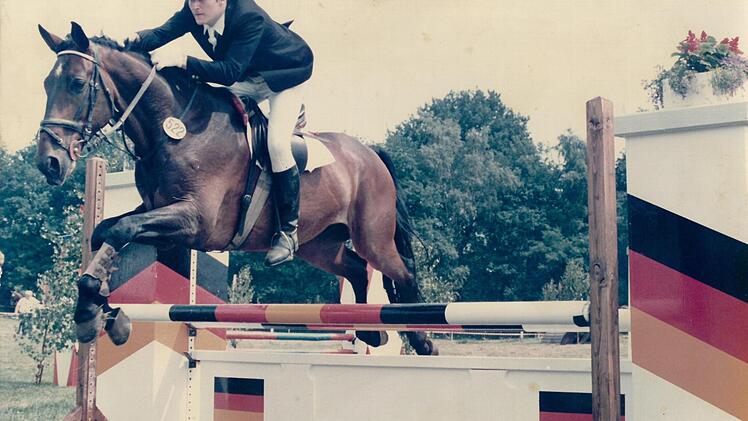 Klaus Stieringer mit 14 Jahren als passionierter Reiter Foto: pr