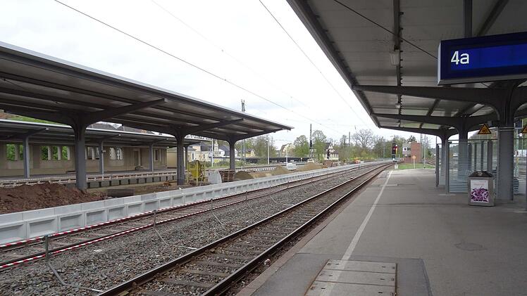 Impressionen von der Baustelle Bahnhof Coburg: Mitte April 2017Foto: Jochen Berger