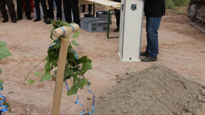 Spatenstich am Lonnerstadter Windpark. Foto: Barbara Herbst