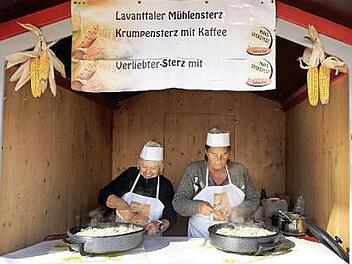 Spezialitäten aus dem Lavanttal wurden angeboten.