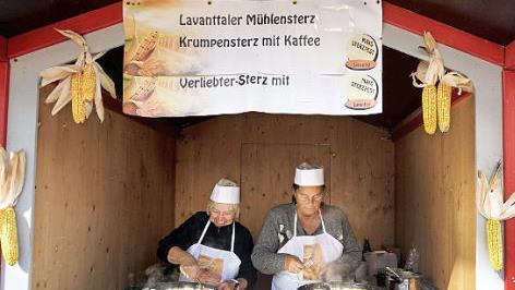 Spezialitäten aus dem Lavanttal wurden angeboten.