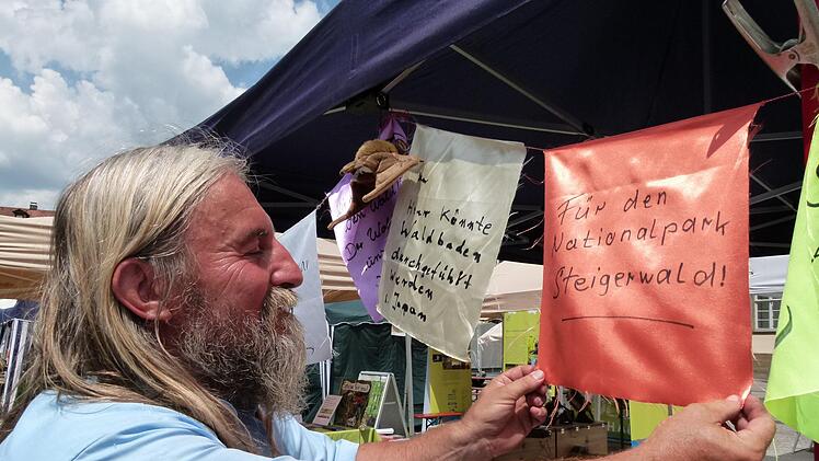 Landwirt Erich Rößner ist für einen Nationalpark Steigerwald. Foto: mkh