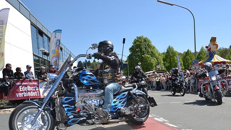 Rund 35.000 Biker feierten Saisonstart 2025 in Kulmbach (Archivbild)
