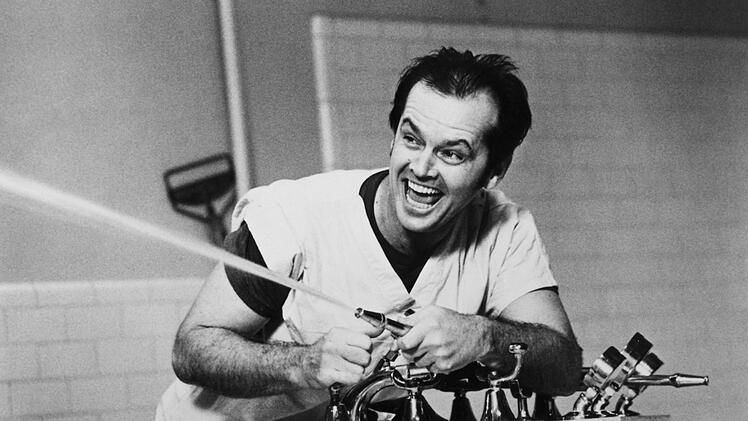 Für seine Leistung in "Einer flog über das Kuckucksnest" (1975) gewann Jack Nicholson seinen ersten Oscar, zwei weitere folgten.
