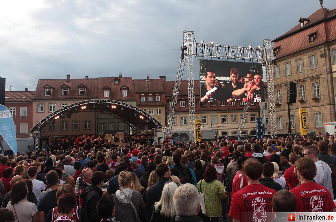 So feiern die Brose Baskets