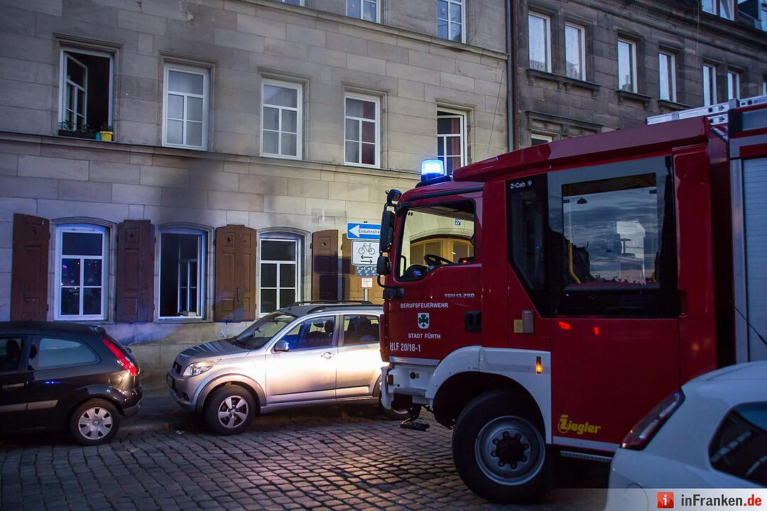 Brand in Fürth mit acht Verletzten