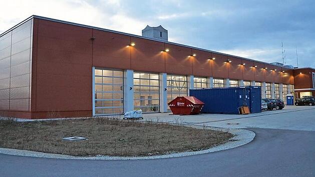 Das neue Domizil der Hallstadter Feuerwehr wird in den kommenden Monaten bezogen. Foto: Johannes Michel