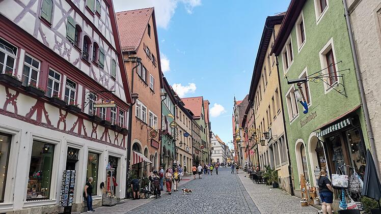 Rothenburg ob der Tauber im mittelfr&auml;nkischen Landkreis Ansbach